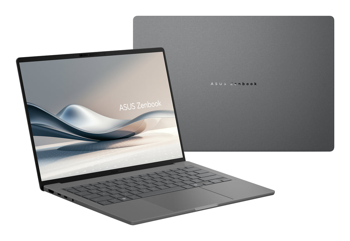 ASUS Zenbook A14 UX3407NA-QD045W Snapdragon X2E-88-100 Laptop 35,6 cm (14") WUXGA 32 GB LPDDR5x-SDRAM 1 TB SSD Wi-Fi 7 (802.11be) Windows 11 Home Grau