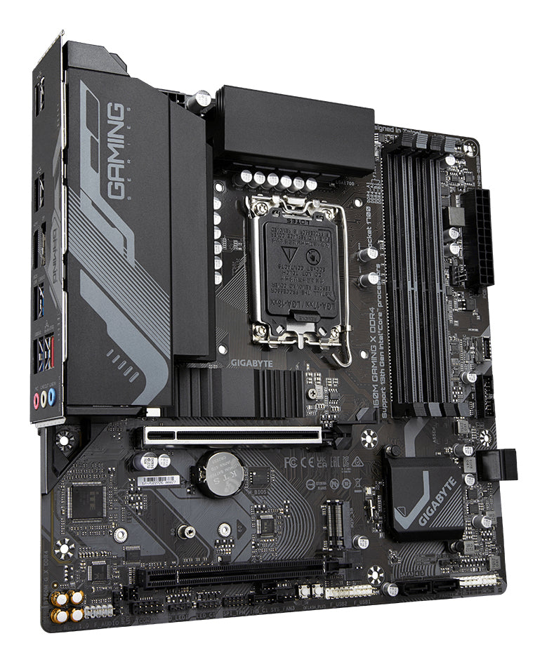 GIGABYTE B760M GAMING X DDR4 Motherboard - Unterstützt Intel Core 14. Generation CPUs, 8+1+1 Phasen Digital VRM, bis zu 5333MHz DDR4 (OC), 2xPCIe 4.0 M.2, 2.5GbE LAN, USB 3.2 Gen2