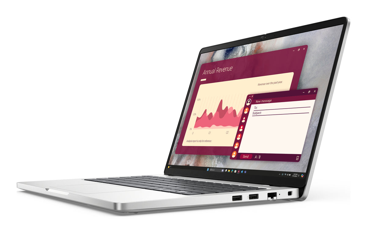 DELL Pro 14 PC14250 Intel Core Ultra 7 255U Laptop 35,6 cm (14") Full HD+ 16 GB DDR5-SDRAM 512 GB SSD Wi-Fi 6E (802.11ax) Windows 11 Pro Deutsch Platin