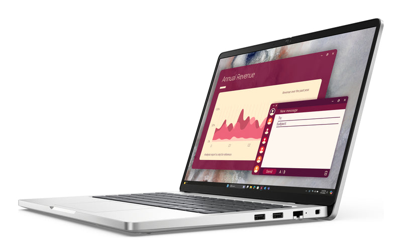 DELL Pro 14 PC14250 Intel Core Ultra 5 235U Laptop 35,6 cm (14") Full HD+ 16 GB DDR5-SDRAM 512 GB SSD Wi-Fi 6E (802.11ax) Windows 11 Pro Deutsch Platin