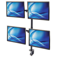 Manhattan Tischhalterung mit Monitorarm für vier Displays, Für vier Displays von 13" bis 32" und bis zu 8 kg, zweifach schwenkbar, schwarz
