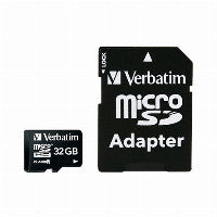 Verbatim Premium MicroSDHC Speicherkarte SD-Karten und microSD – 32 GB, bis zu 90 MB/s, Speicherklasse 10, SD-Adapter – 44083