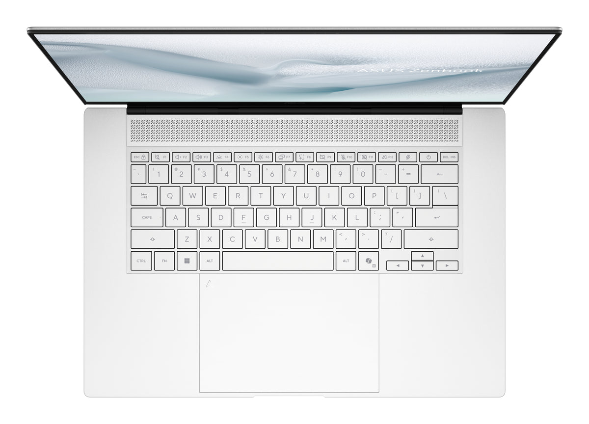 ASUS Zenbook S16 UM5606GA-SR334W Copilot+ PC AMD Ryzen AI 9 465 Laptop 40,6 cm (16") Touchscreen 3K 32 GB LPDDR5x-SDRAM 1 TB SSD Wi-Fi 7 (802.11be) Windows 11 Home Weiß
