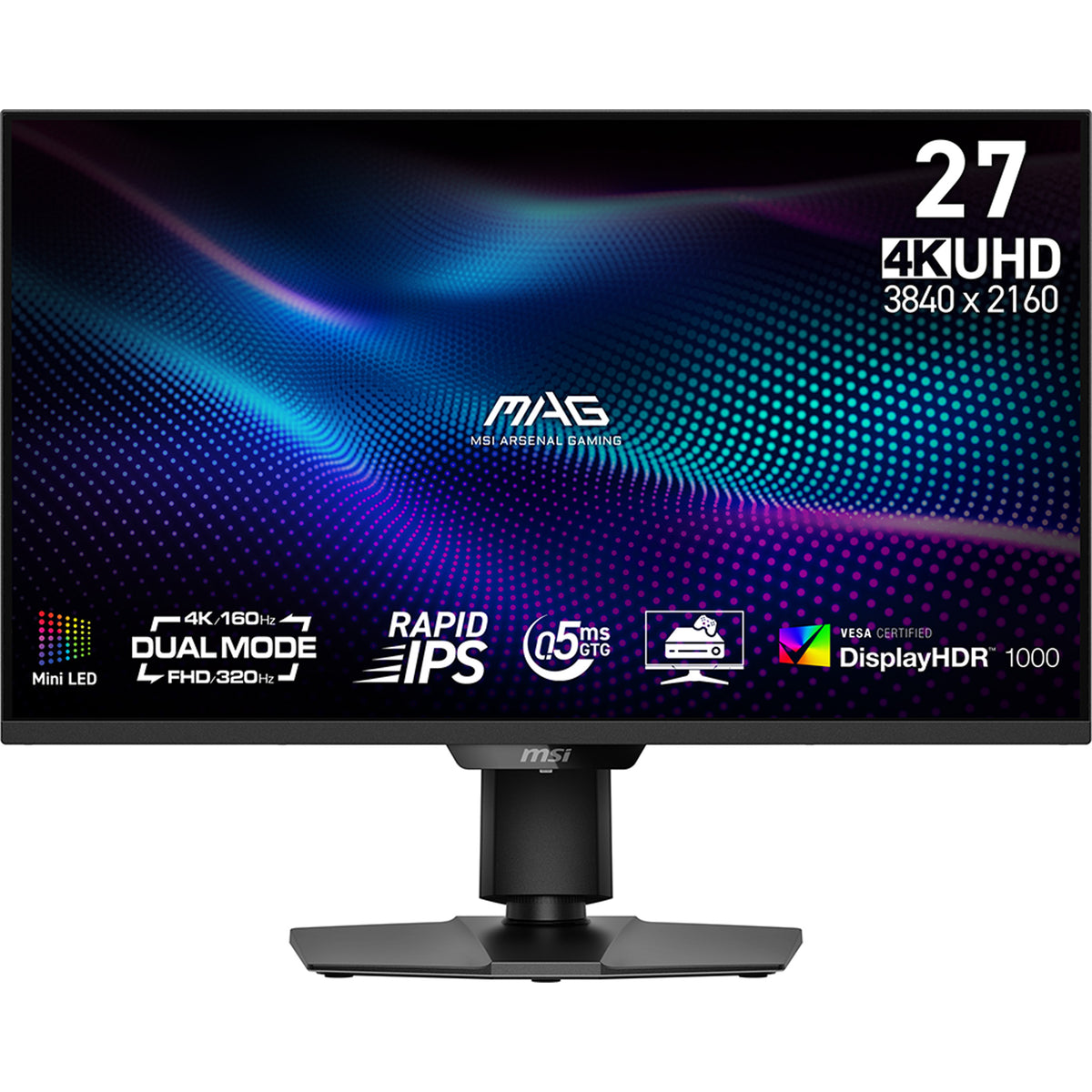 MSI MAG 274UPDF E16M Computerbildschirm 68,6 cm (27") 3840 x 2160 Pixel 4K Ultra HD LED Schwarz