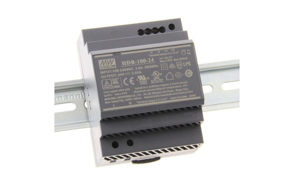 21 Netzteil - 24V 100W Mean Well Hutschiene / HDR-Serie