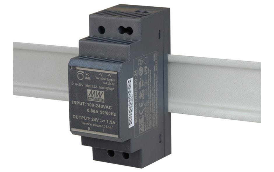 21 Netzteil - 24V 30W Mean Well Hutschiene / HDR-Serie