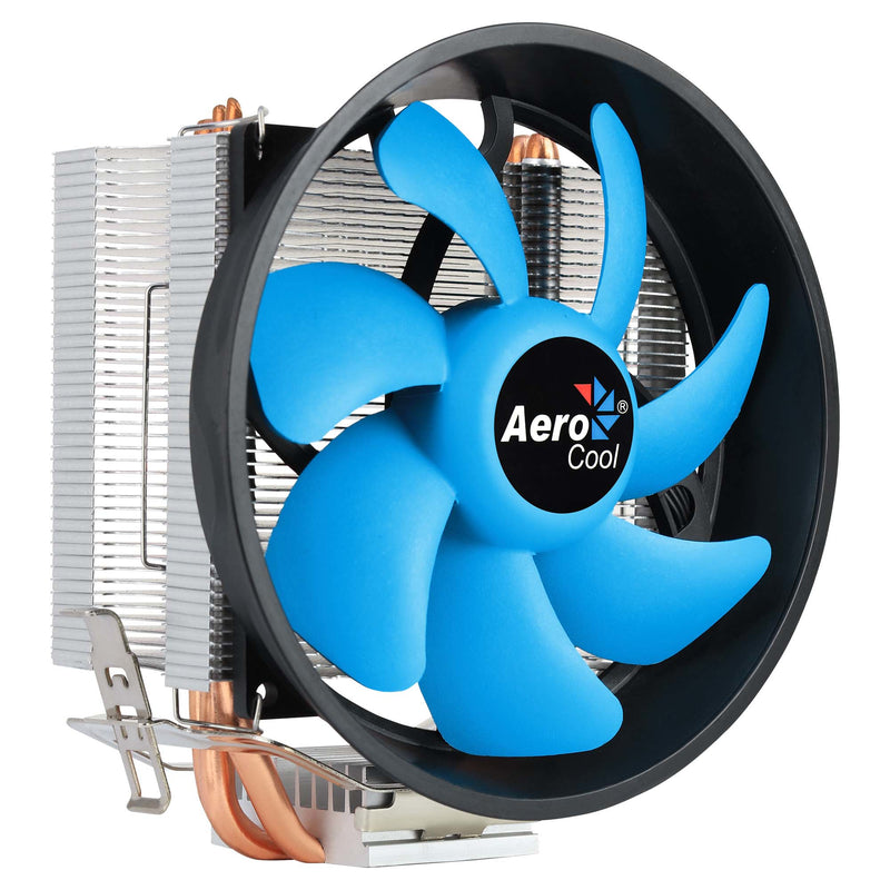 Aerocool VERKHO3PLUS Computerkühlsystem Prozessor Kühler 12 cm Aluminium, Schwarz, Blau