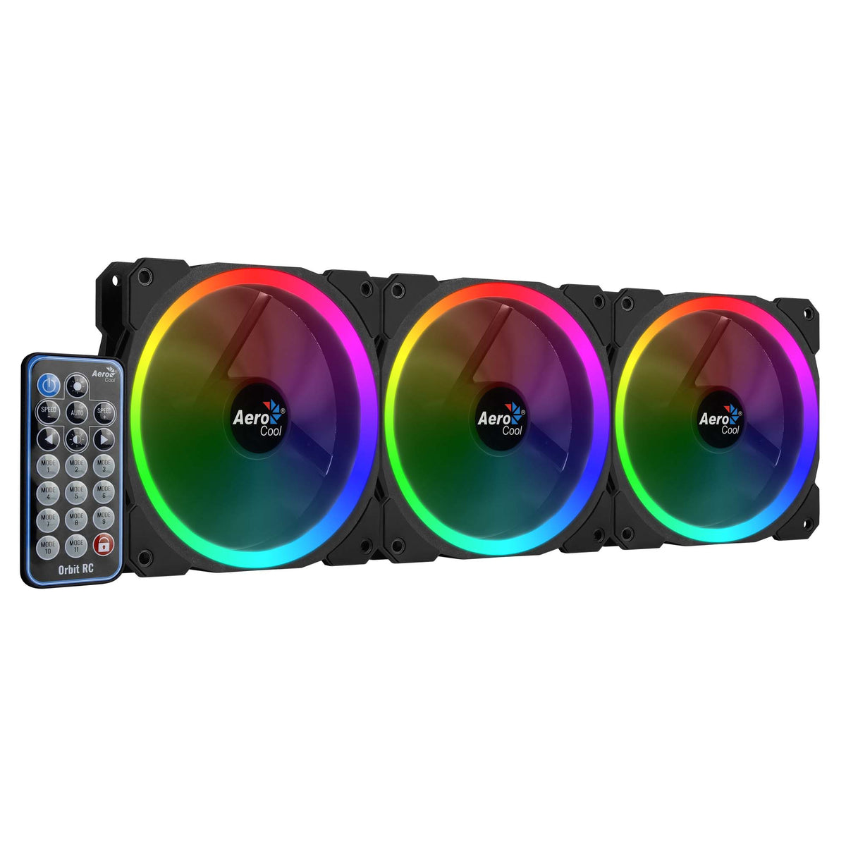 Aerocool Orbit RC Computergehäuse Ventilator 12 cm Schwarz