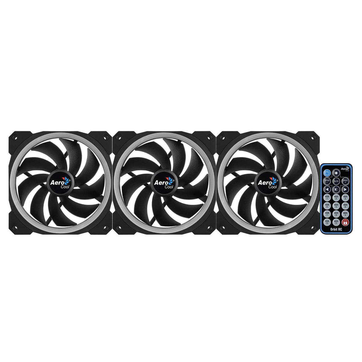 Aerocool Orbit RC Computergehäuse Ventilator 12 cm Schwarz