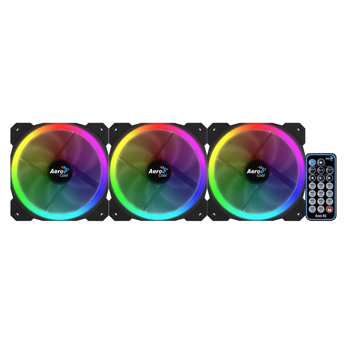 Aerocool Orbit RC Computergehäuse Ventilator 12 cm Schwarz