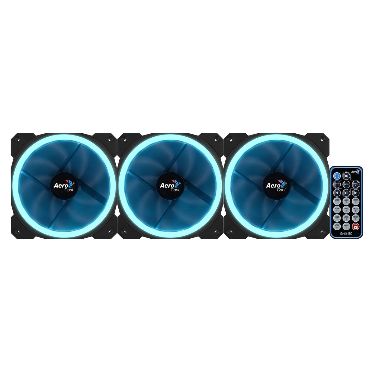 Aerocool Orbit RC Computergehäuse Ventilator 12 cm Schwarz