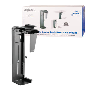 LogiLink EO0005 PC-Halterung Tischmontierte CPU-Halterung Schwarz