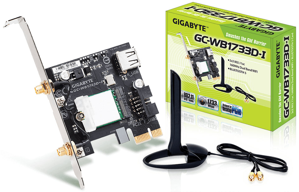 Scheda di rete GIGABYTE GC-WB1733D-I Interna WLAN / Bluetooth 1733 Mbit/s