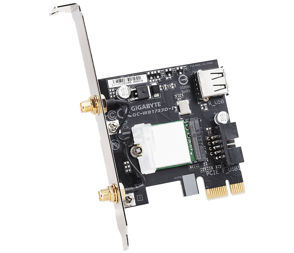 GIGABYTE GC-WB1733D-I Netzwerkkarte Eingebaut WLAN / Bluetooth 1733 Mbit/s