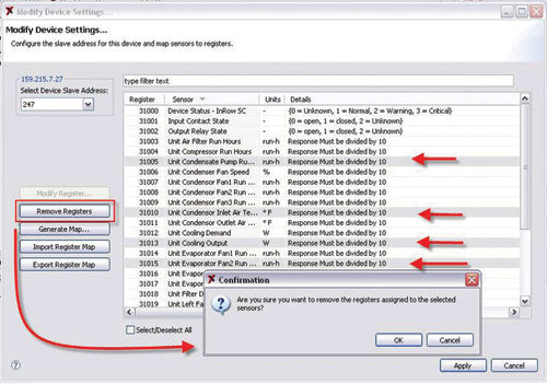 APC Ausgangsmodul StruxureWare Data Center Expert Modbus TCP