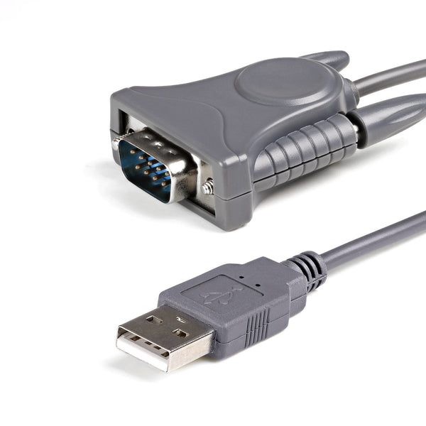 StarTech.com Adaptateur USB vers série RS232 1 port de 91 cm, convertisseur USB vers RS232 DB9/DB25, Prolific, adaptateur USB vers série