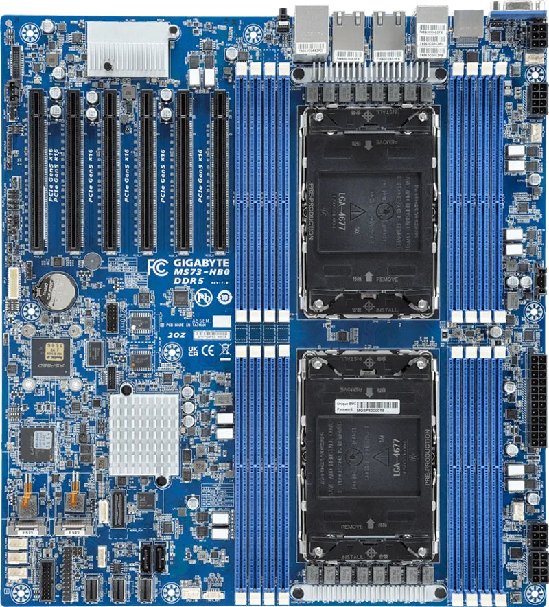 GIGABYTE MS73-HB0 Intel C741 LGA 4677 (Socket E) Erweitertes ATX