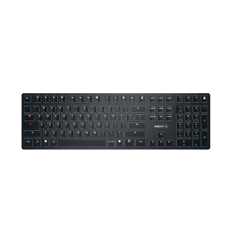 CHERRY KW X ULP Tastatur Universal USB + RF Wireless + Bluetooth QWERTY US International Schwarz