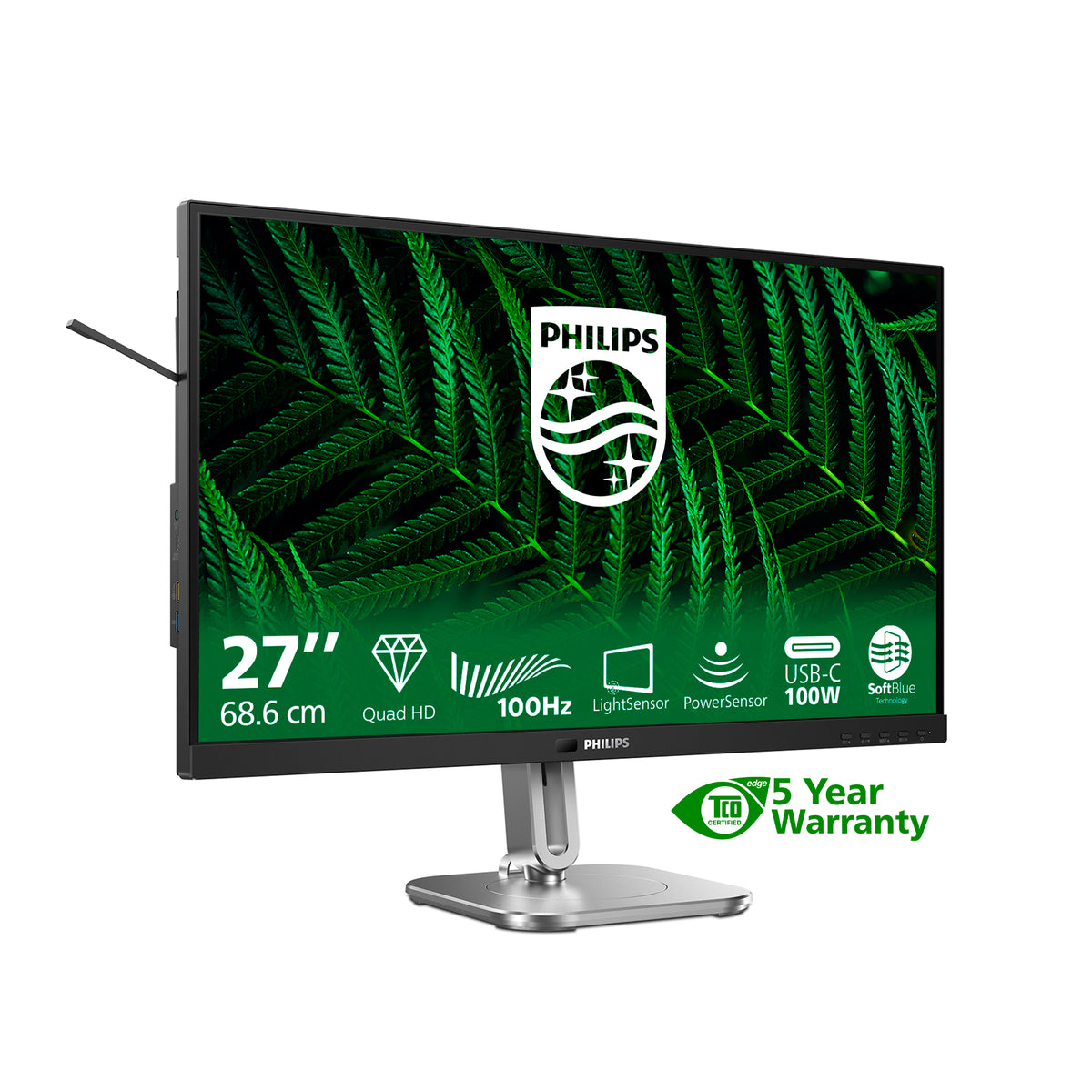 Philips 5000 series 27B2G5601/00 Computerbildschirm 68,6 cm (27") 2560 x 1440 Pixel Quad HD LCD Schwarz