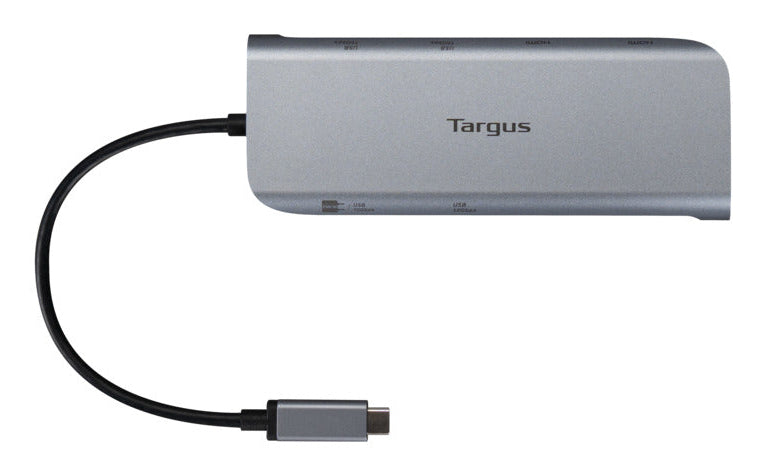 Targus DOCK427GL laptop-dockingstation & portreplikator Kabelgebunden USB 3.2 Gen 2 (3.1 Gen 2) Type-C Grau