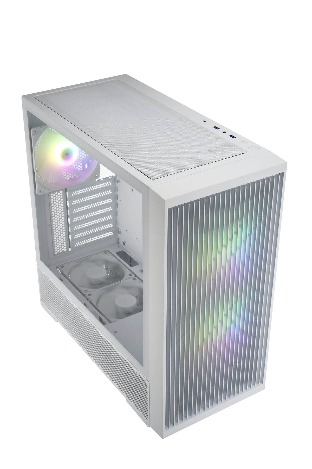 FSP M330-WA Gehäuse Midi Tower mITX, mATX, ATX Weiß ARGB
