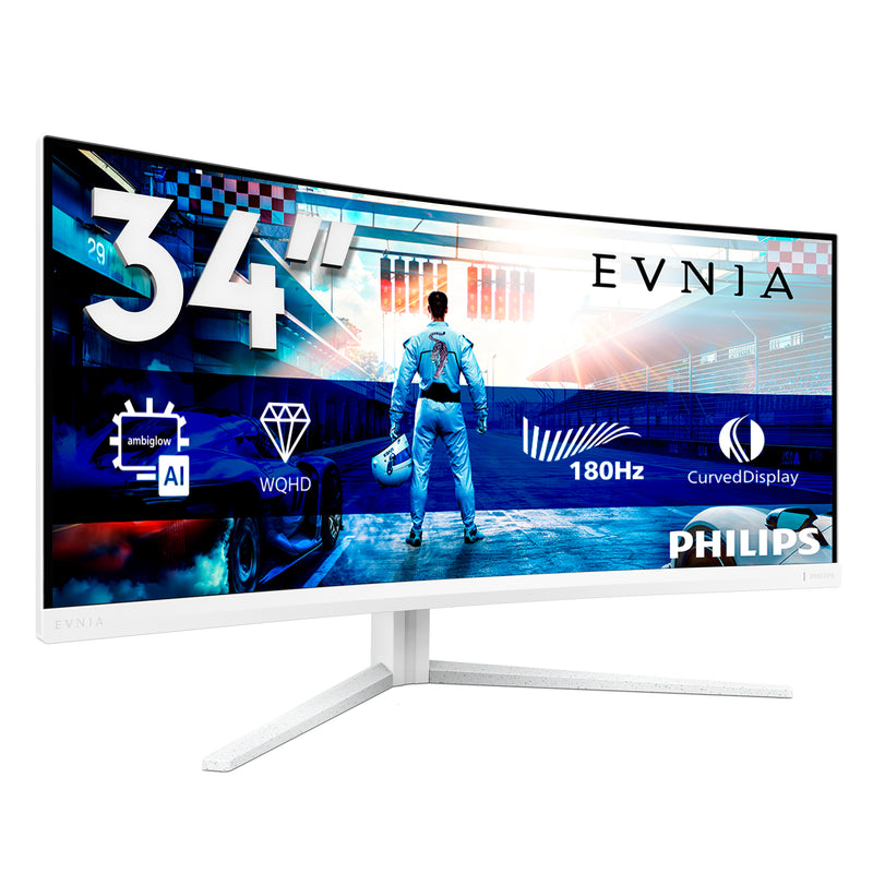 Philips Evnia 5000 34M2C5501A/00 Computerbildschirm 86,4 cm (34") 3440 x 1440 Pixel Wide Quad HD LCD Weiß