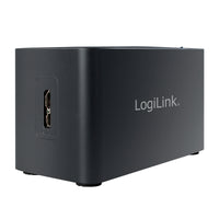 LogiLink CR0042 laptop-dockingstation & portreplikator Kabelgebunden USB 3.2 Gen 1 (3.1 Gen 1) Type-A Schwarz