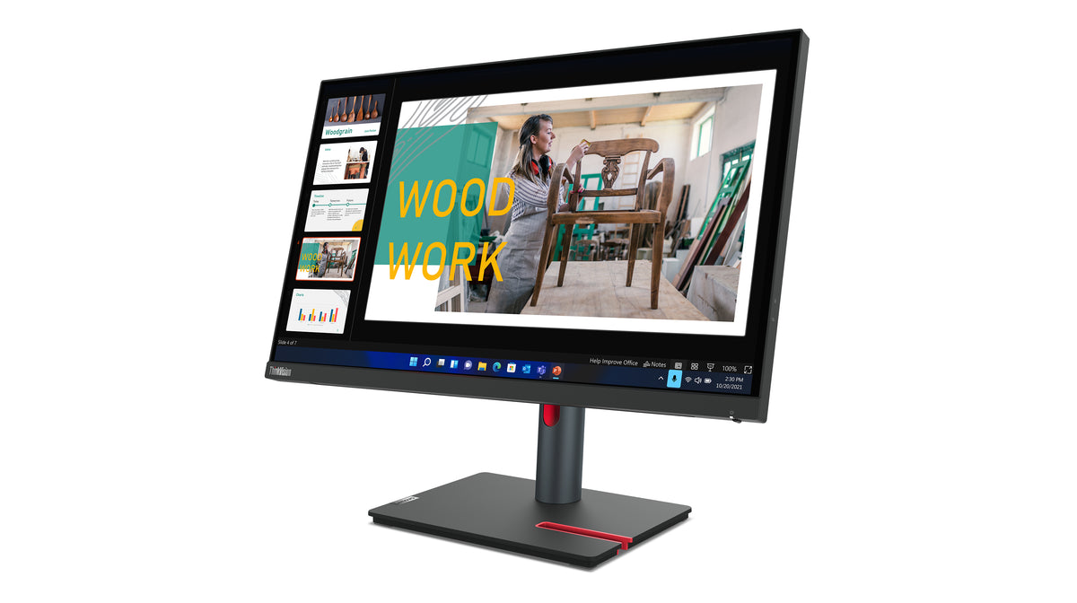 Lenovo ThinkVision P24q-30 Computerbildschirm 60,5 cm (23.8") 2560 x 1440 Pixel Quad HD LED Schwarz