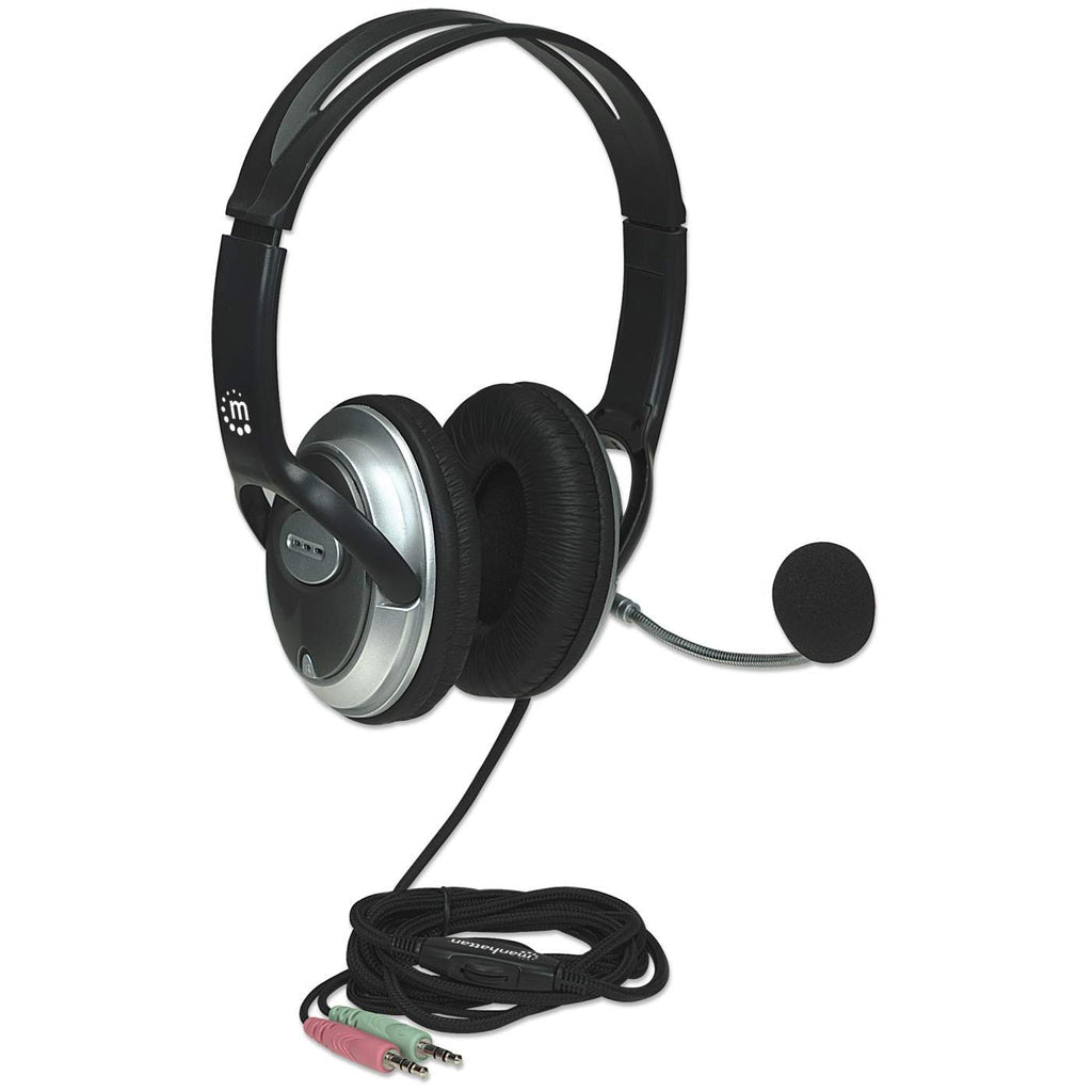 Manhattan Classic Stereoheadset, Flexibles Mikrofon und hohe Audioqualität