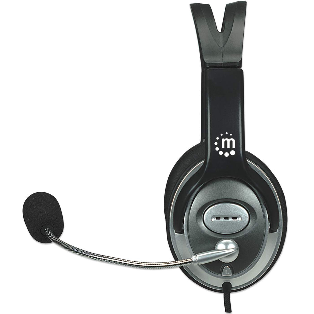 Manhattan Classic Stereoheadset, Flexibles Mikrofon und hohe Audioqualität