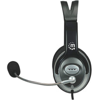 Manhattan Classic Stereoheadset, Flexibles Mikrofon und hohe Audioqualität