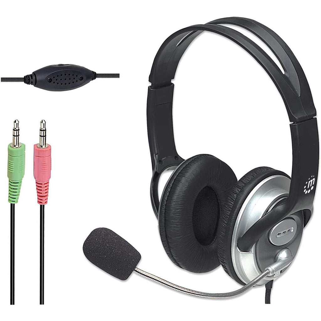 Manhattan Classic Stereoheadset, Flexibles Mikrofon und hohe Audioqualität