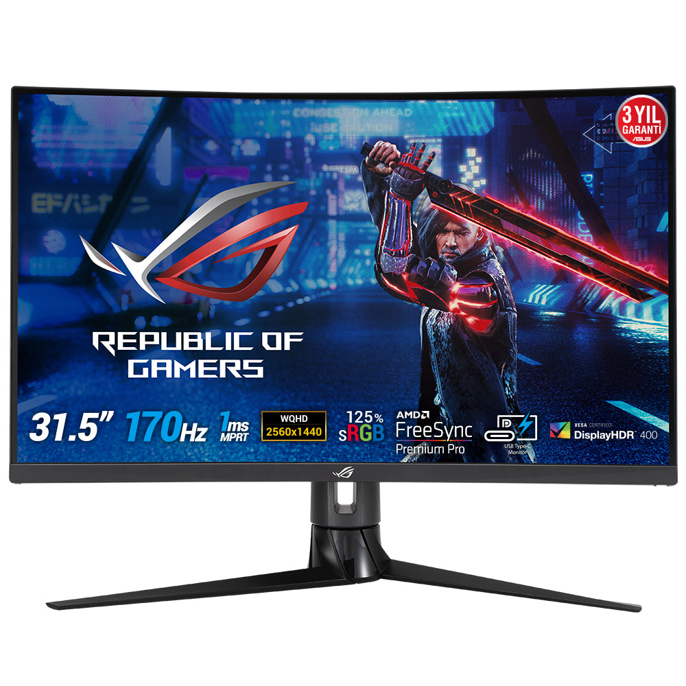 ASUS ROG Strix XG32VC Computer Monitor 80 cm (31.5") 2560 x 1440 Pixels Quad HD LED Black