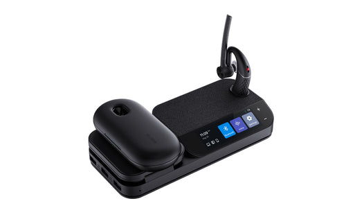 Yealink BH71-WORKSTATION-PRO Kopfhörer & Headset Kabellos im Ohr Büro/Callcenter Bluetooth Ladestation Schwarz