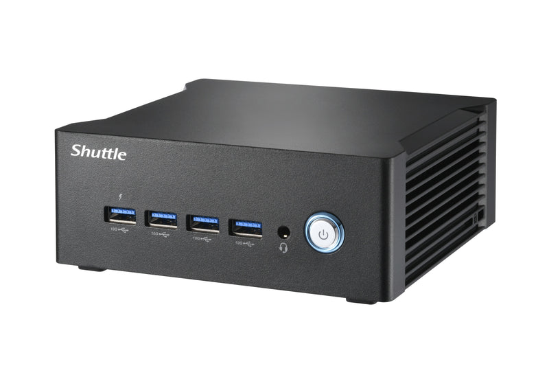 Shuttle Nano PC NA10H7, AMD Ryzen™ 7-8845HS APU, Radeon780M , 2xHDMI, 2xUSB-C 4.0(DP), 2x2.5Gbit LAN, inkl. VESA 24/7 Dauerbetrieb, inkl. VESA