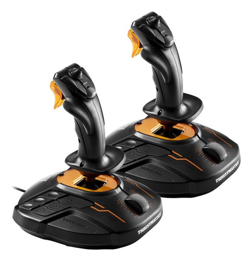 Thrustmaster T.16000M FCS SPACE SIM DUO Schwarz, Orange USB Flightstick Analog / Digital PC