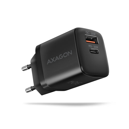 AXAGON ACU-PQ30 Ladegerät QC3.0, 4.0/AFC/FCP/PPS/Apple + PD USB-C, 30W - schwarz