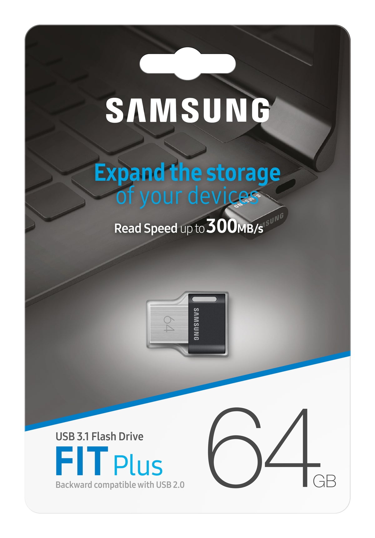 Samsung MUF-64AB USB-Stick 64 GB USB Typ-A 3.2 Gen 1 (3.1 Gen 1) Grau, Silber