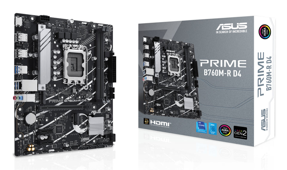 ASUS PRIME B760M-R D4 Intel B760 LGA 1700 micro ATX
