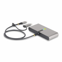StarTech.com 2-Port USB-C Hub mit Ethernet und RS232 Port,USB-A Adapter, Ladefunktion 100W Power Delivery Pass-Through, 2x USB-A 5Gbps, Gigabit LAN, RS232 Seriell (FTDI)