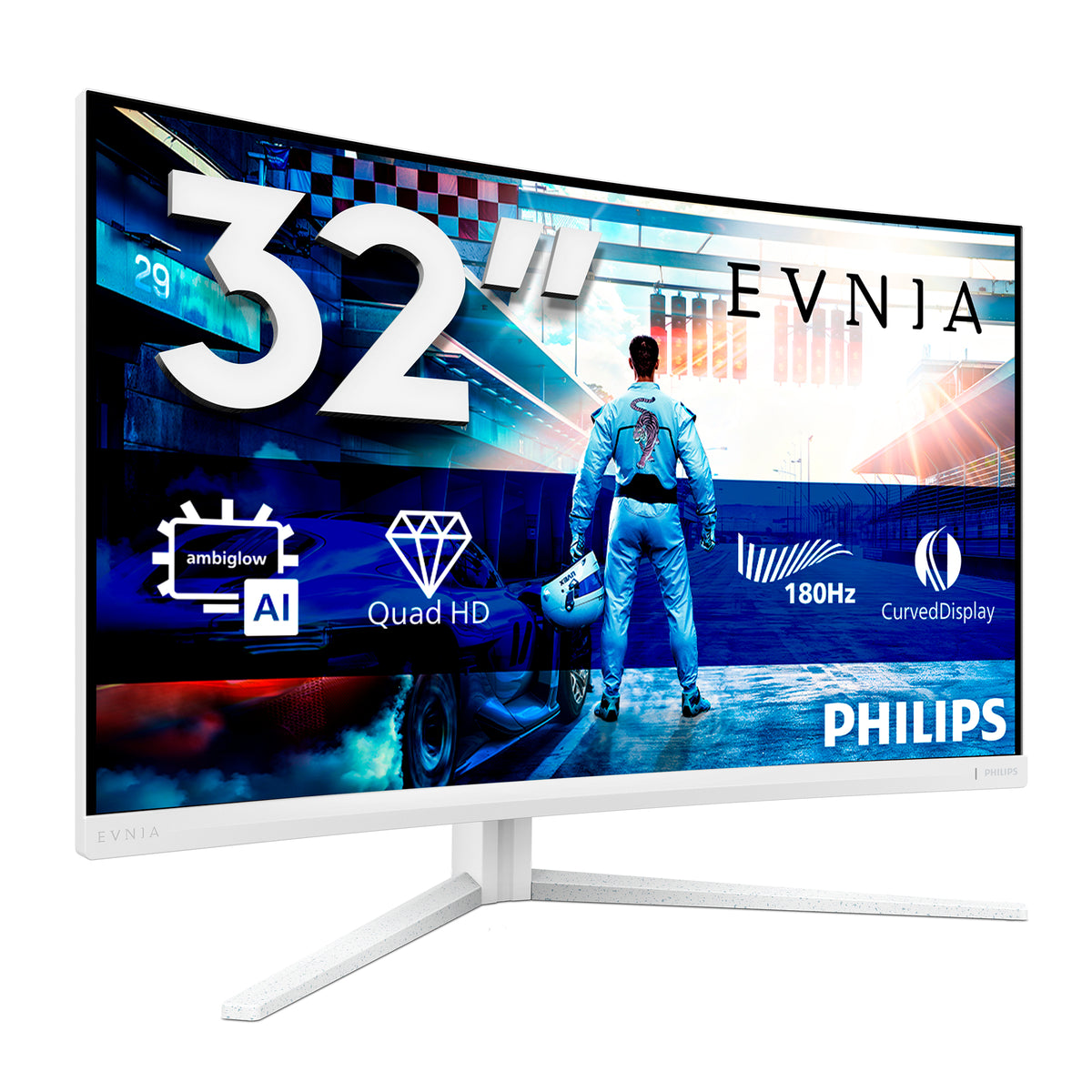 Philips Evnia 5000 32M2C5501/00 Computerbildschirm 80 cm (31.5") 2560 x 1440 Pixel Quad HD LCD Weiß