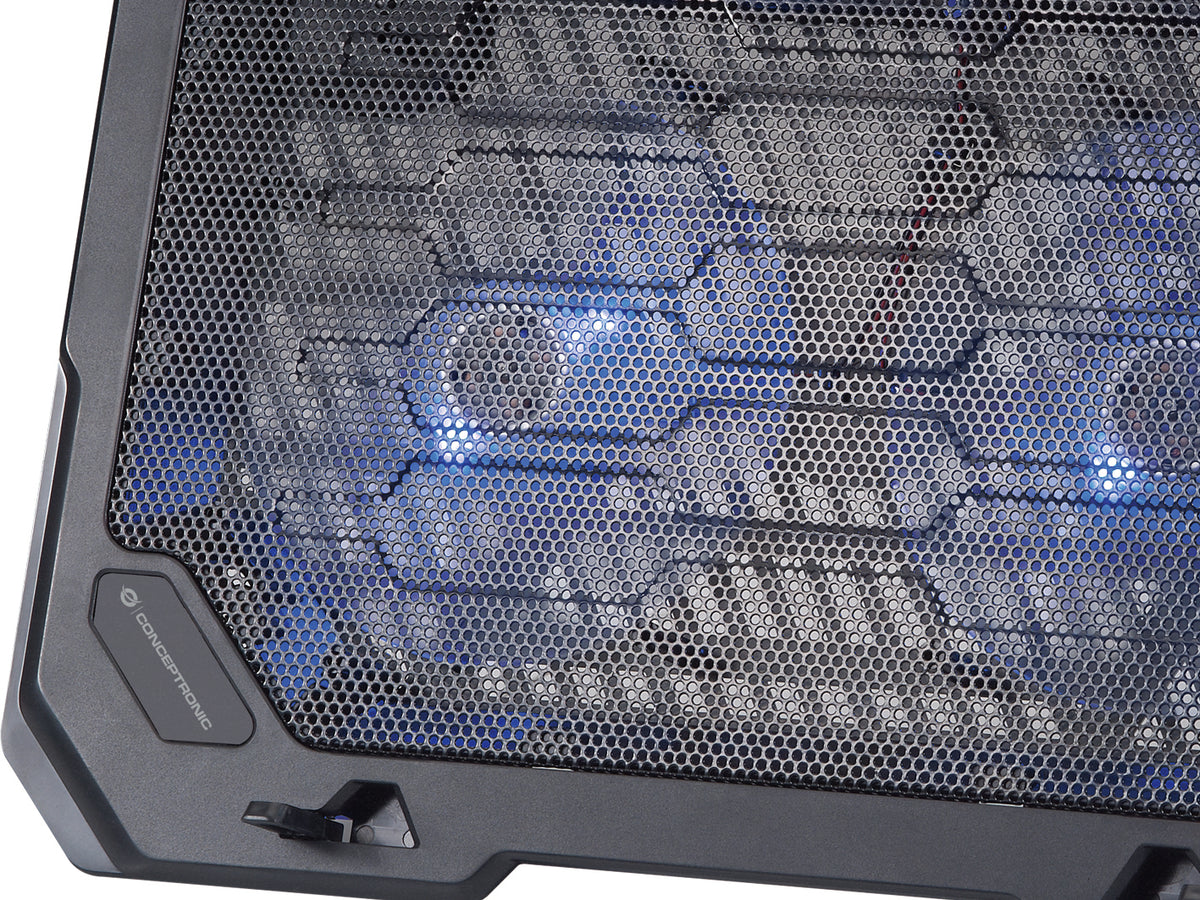 Conceptronic THANA01B Llaptop-Kühlpad 39,6 cm (15.6") Schwarz