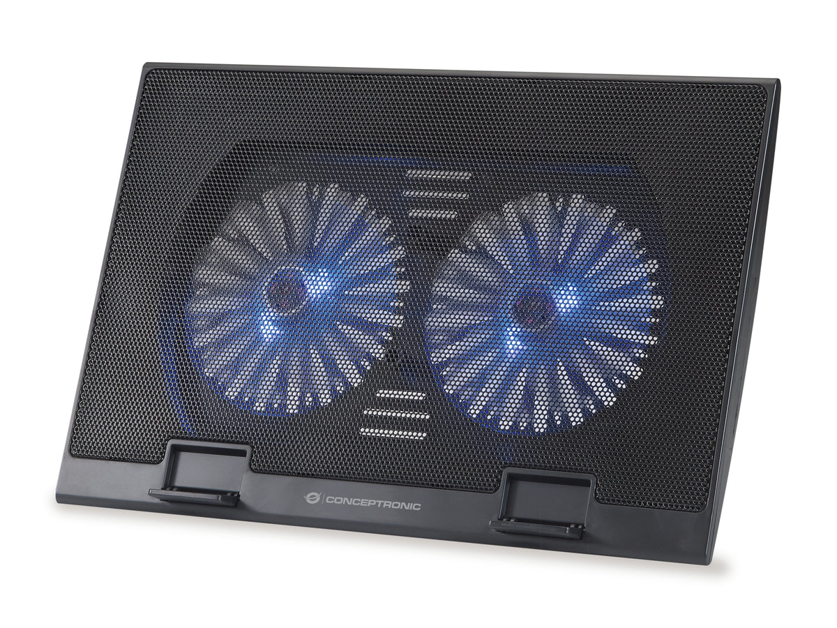 Conceptronic THANA02B Llaptop-Kühlpad 43,2 cm (17") Schwarz