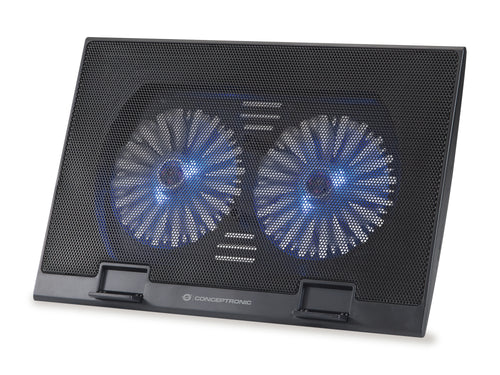 Conceptronic THANA02B Llaptop-Kühlpad 43,2 cm (17") Schwarz