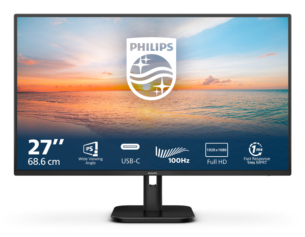 Philips 1000 series 27E1N1300A/00 Computerbildschirm 68,6 cm (27") 1920 x 1080 Pixel Full HD LCD Schwarz