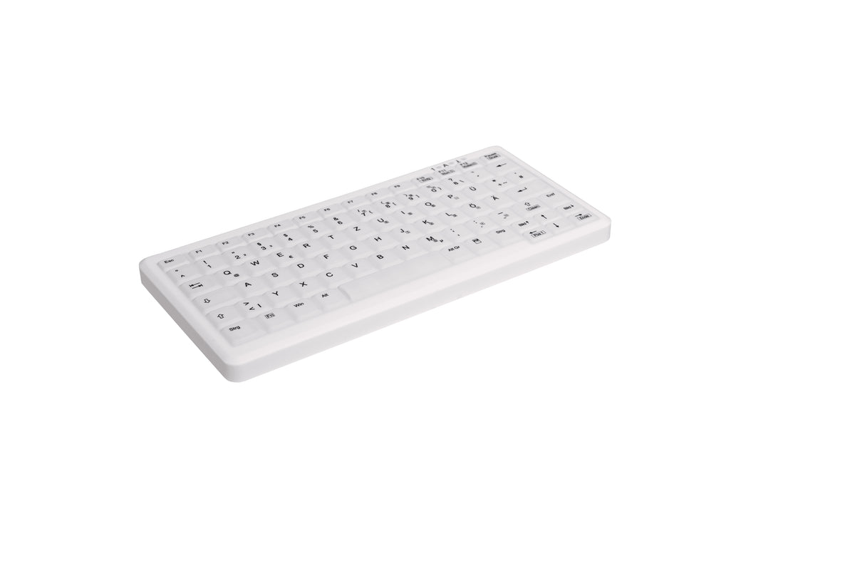 Contour Design Active Key Contour ClassicClean Medizinische Tastatur Abnehmbare Abdeckung Mini Kabelgebunden Weiß DE C4110