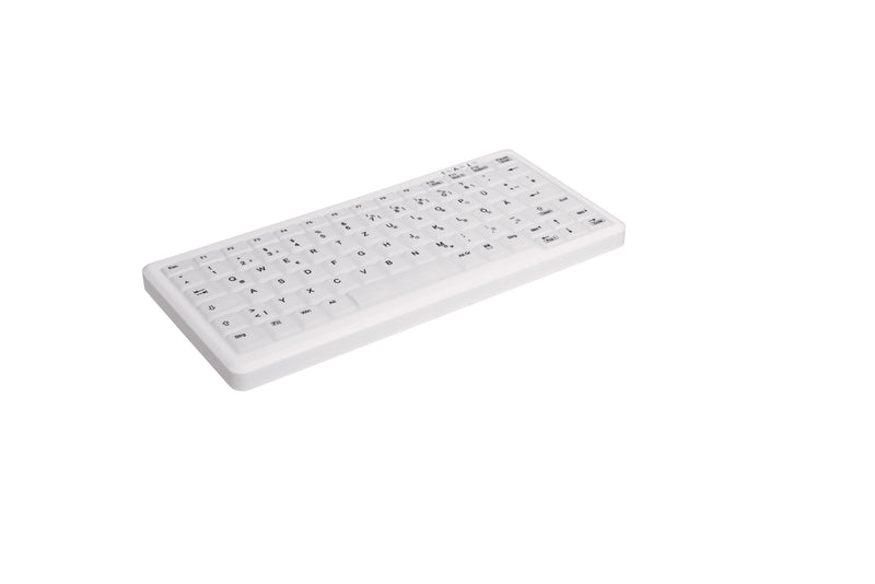 Contour Design Active Key Contour ClassicClean Medizinische Tastatur Abnehmbare Abdeckung Mini Kabelgebunden Weiß DE C4110