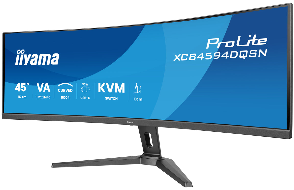 iiyama G-MASTER 45"LCD Curved Bus. UWQHD Computerbildschirm 113 cm (44.5") 5120 x 1440 Pixel Dual QHD LED Schwarz