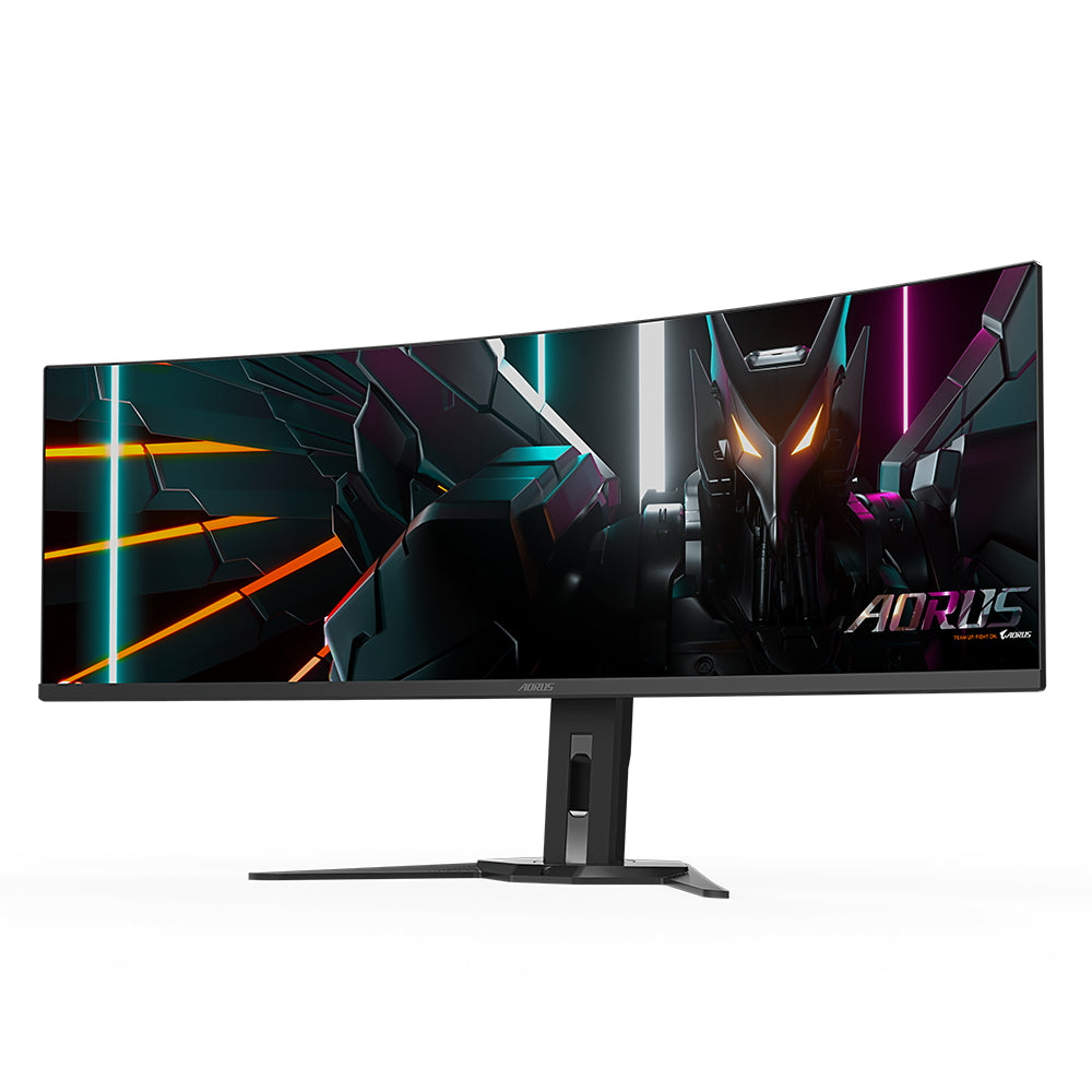 GIGABYTE Gebogener Gaming-Monitor CO49DQ OLED - 5120x1440 (DQHD), 1800R, 144Hz, 0,03ms, KVM, FreeSync Premium Pro, HDMI 2.1