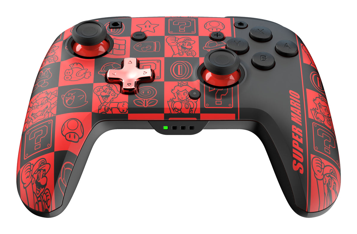 PDP REMATCH GLOW Schwarz, Grün, Rot Gamepad Analog / Digital Nintendo Switch, Nintendo Switch OLED